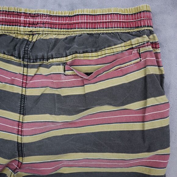 Cotton On Shorts Mens Multicolor Swim Short Elastic Waist Stripe Drawstring - Picture 13 of 15